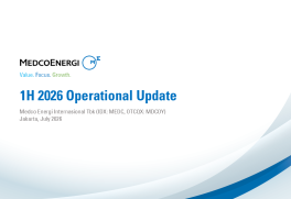 1H26 Operational Update